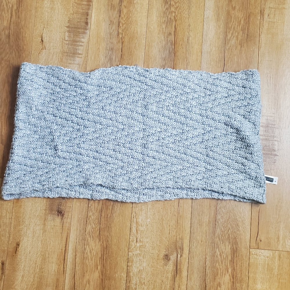 Gap Infinity Scarf Womens Gray Chunky Knit Cowl Casual Preppy 28x13